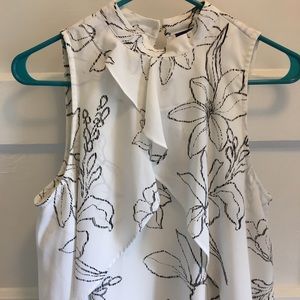 Apt. 9 white floral dress, size M